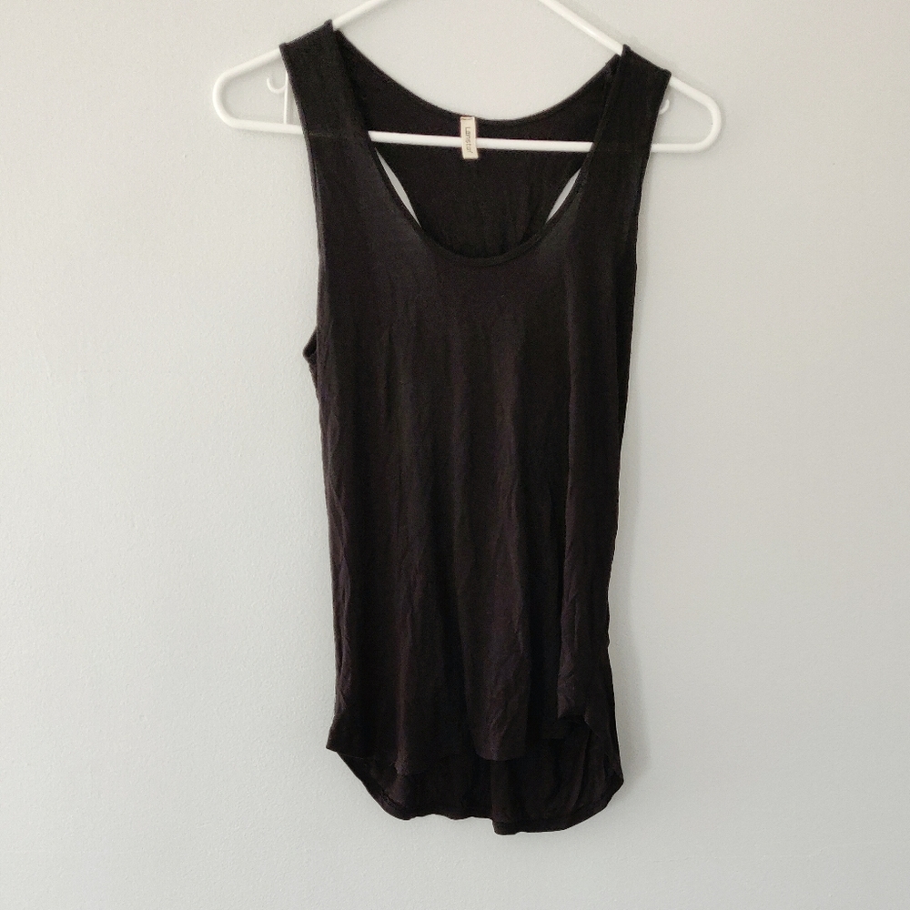 LANSTON BLACK TANK TOP XS